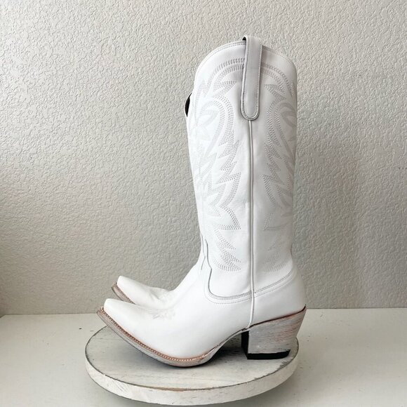 Lane MEGAN MORONEY Cowboy Boots Smokeshow Womens 11 White Western Cowgirl Tall - Picture 4 of 11
